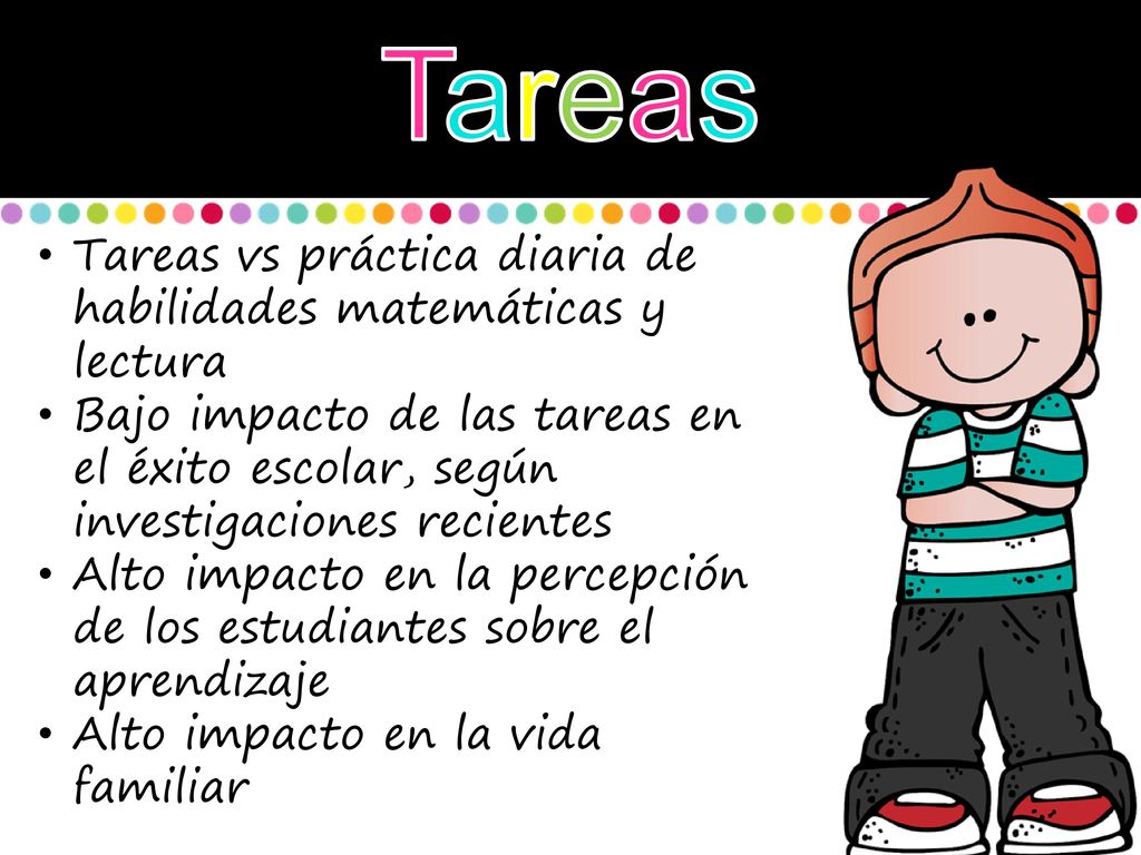 Tareas Tareas vs práctica diaria de habilidades matemáticas y lectura