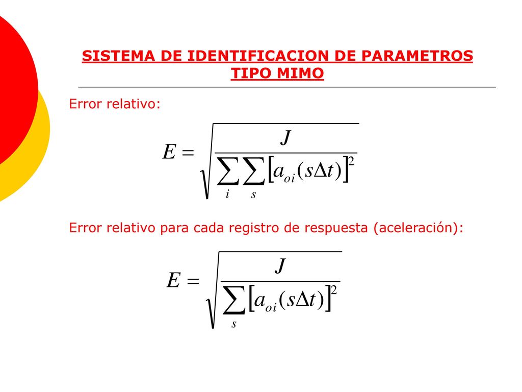 SISTEMA DE IDENTIFICACION DE PARAMETROS TIPO MIMO