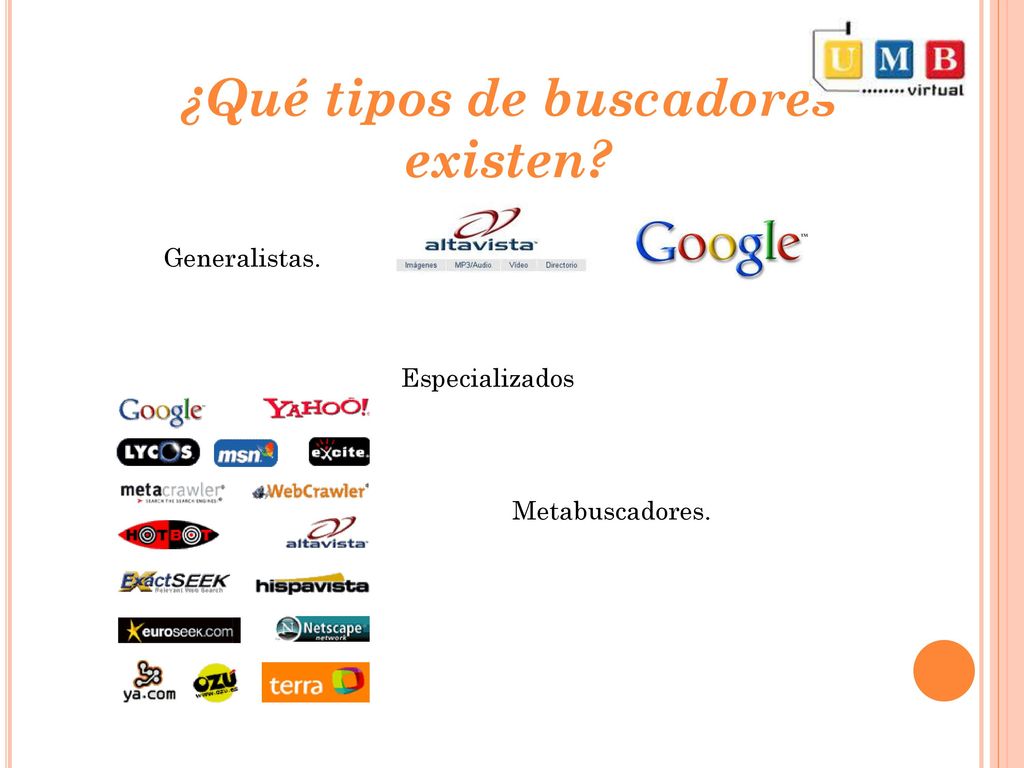 ¿Qué tipos de buscadores existen