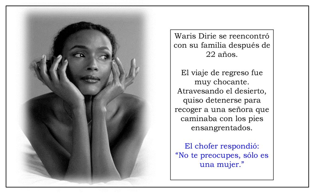 Waris Dirie se reencontró con su familia después de 22 años.