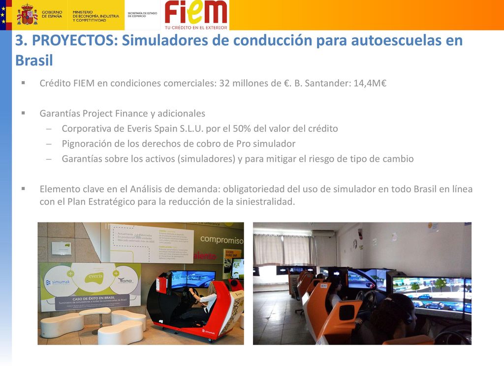 3. PROYECTOS: Simuladores de conducción para autoescuelas en Brasil