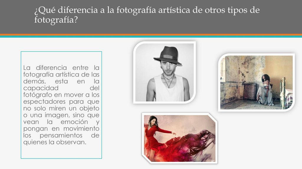 ¿Qué diferencia a la fotografía artística de otros tipos de fotografía