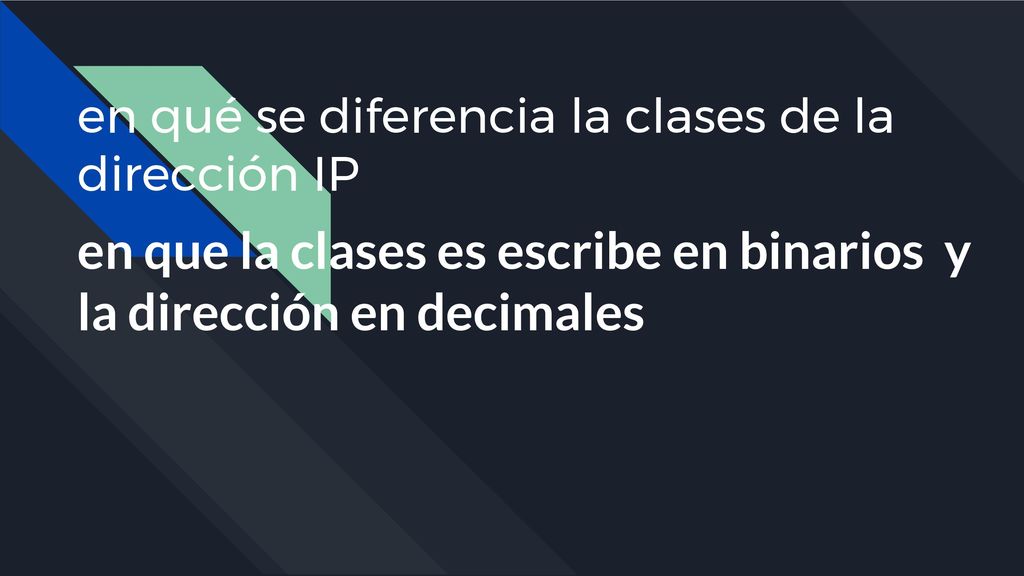 en qué se diferencia la clases de la dirección IP