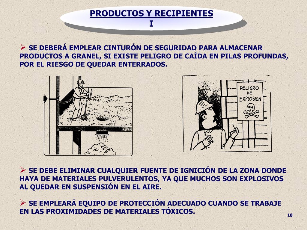 PRODUCTOS Y RECIPIENTES I