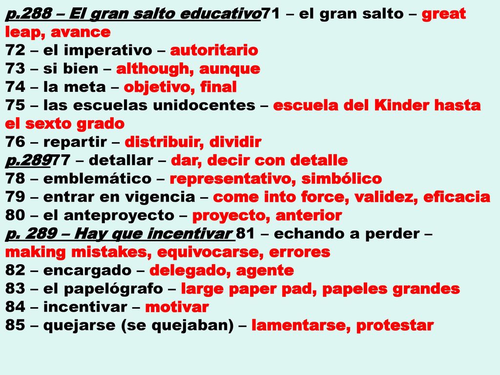 p.288 – El gran salto educativo71 – el gran salto – great leap, avance