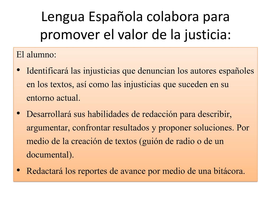 Lengua Española colabora para promover el valor de la justicia:
