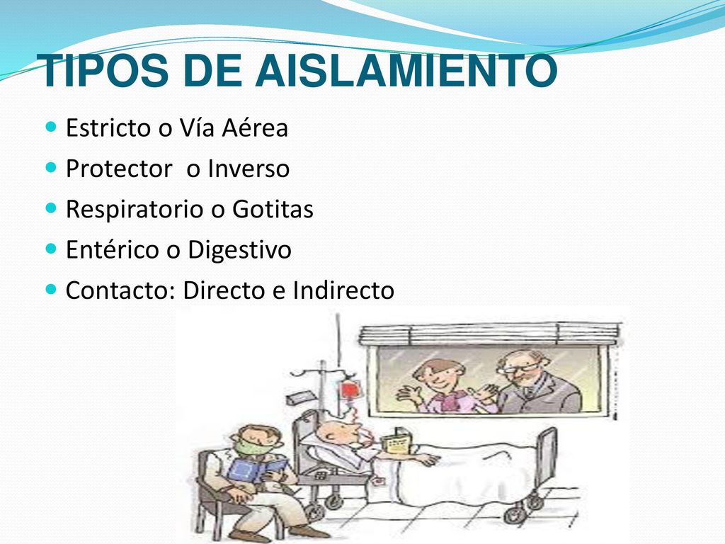 TIPOS DE AISLAMIENTO Estricto o Vía Aérea Protector o Inverso