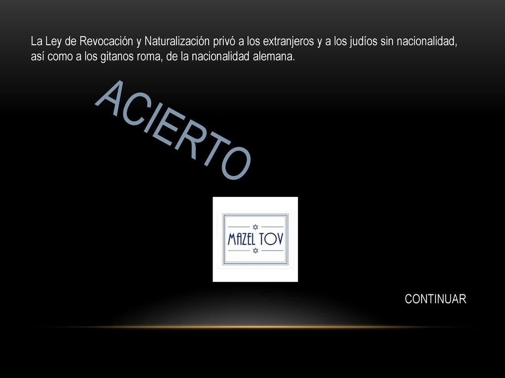 La Ley de Revocación y Naturalización privó a los extranjeros y a los judíos sin nacionalidad, así como a los gitanos roma, de la nacionalidad alemana.
