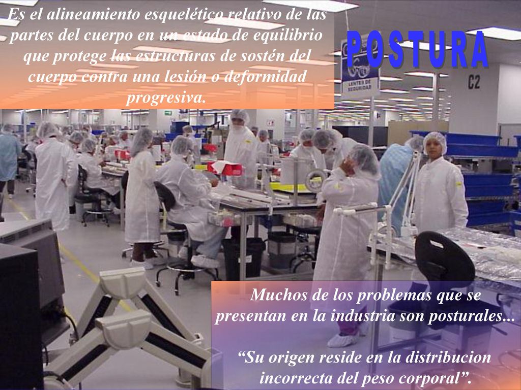 Es el alineamiento esquelético relativo de las partes del cuerpo en un estado de equilibrio que protege las estructuras de sostén del cuerpo contra una lesión o deformidad progresiva.