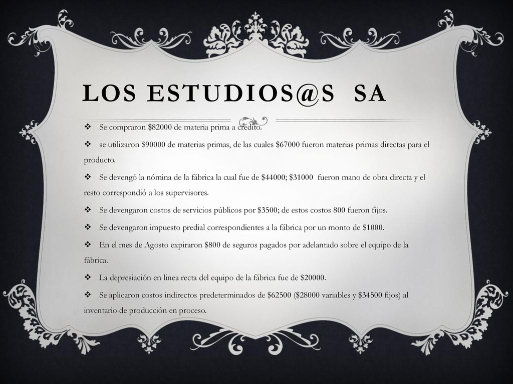 LOS SA Se compraron $82000 de materia prima a crédito.