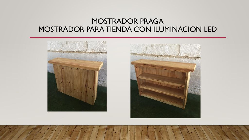 MOSTRADOR PRAGA MOSTRADOR PARA TIENDA CON ILUMINACION LED