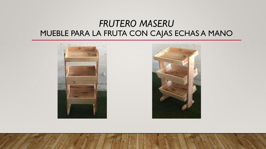 FRUTERO MASERU MUEBLE PARA LA FRUTA CON CAJAS ECHAS A MANO