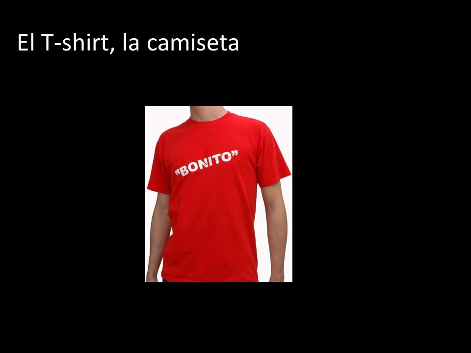 El T-shirt, la camiseta