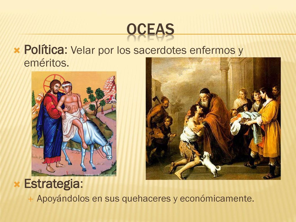 OCEAS Política: Velar por los sacerdotes enfermos y eméritos.