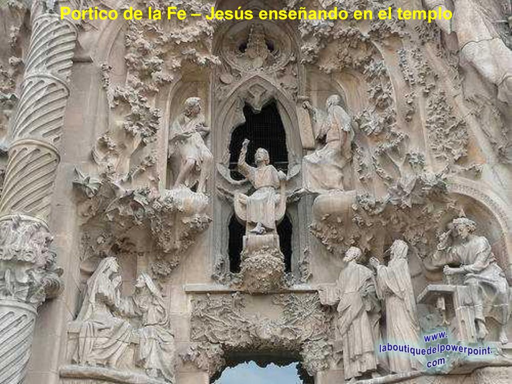 Portico de la Fe – Jesús enseñando en el templo