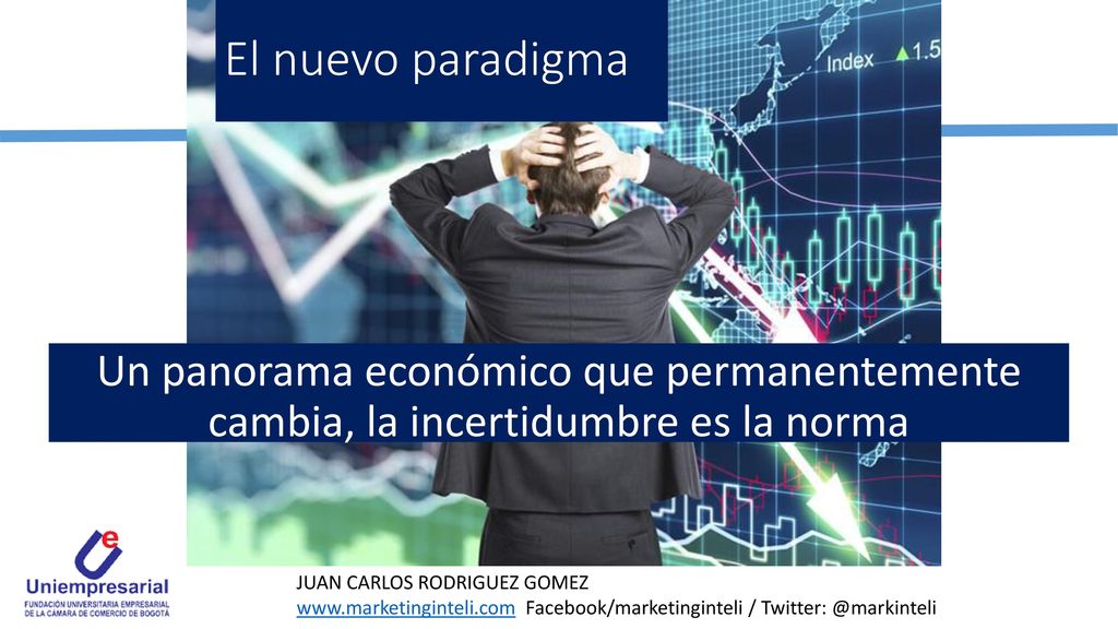 El nuevo paradigma Un panorama económico que permanentemente cambia, la incertidumbre es la norma