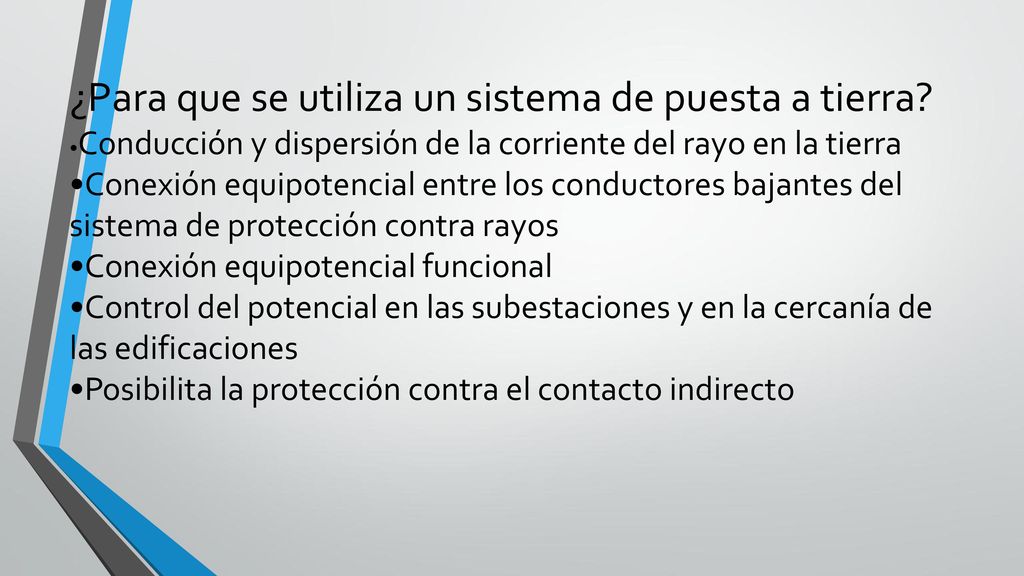 ¿Para que se utiliza un sistema de puesta a tierra