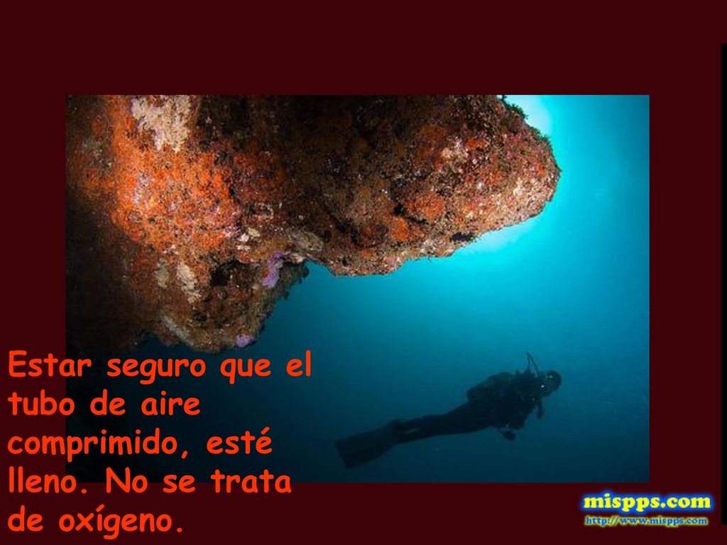 Estar seguro que el tubo de aire comprimido, esté lleno