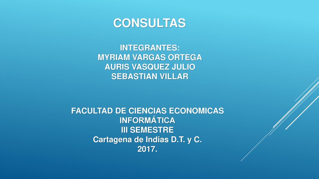 FACULTAD DE CIENCIAS ECONOMICAS Cartagena de Indias D.T. y C.
