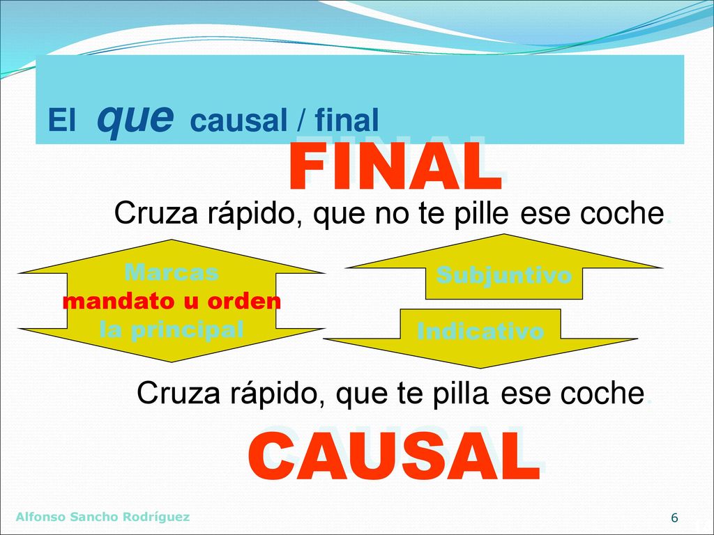 Marcas mandato u orden la principal