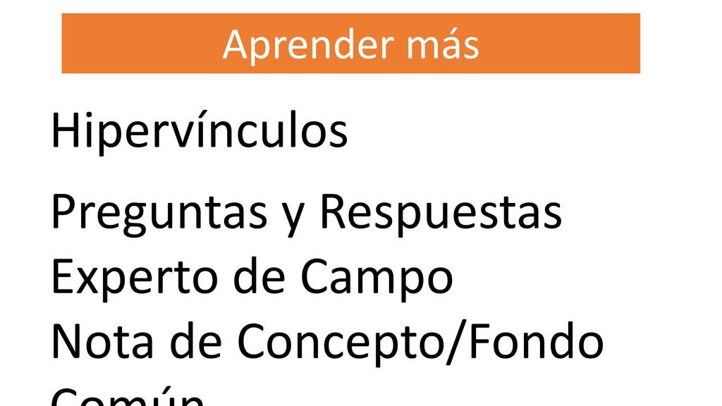 Preguntas y Respuestas Experto de Campo Nota de Concepto/Fondo Común