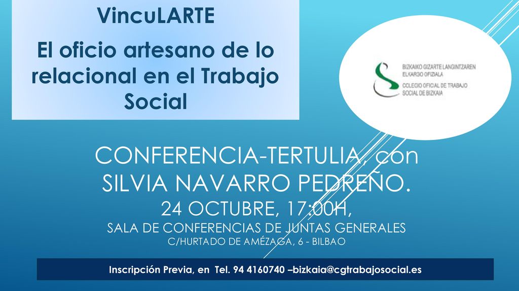 VincuLARTE El oficio artesano de lo relacional en el Trabajo Social