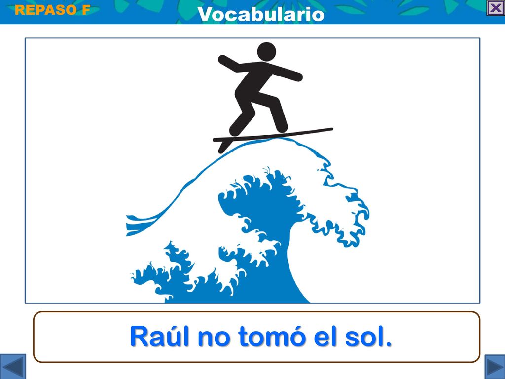 REPASO F ¡Así se dice! Repaso F De vacaciones On vacation. - ppt descargar