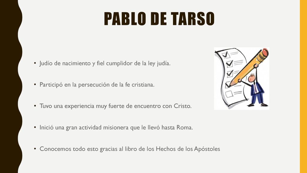 PABLO DE TARSO Judío de nacimiento y fiel cumplidor de la ley judía.