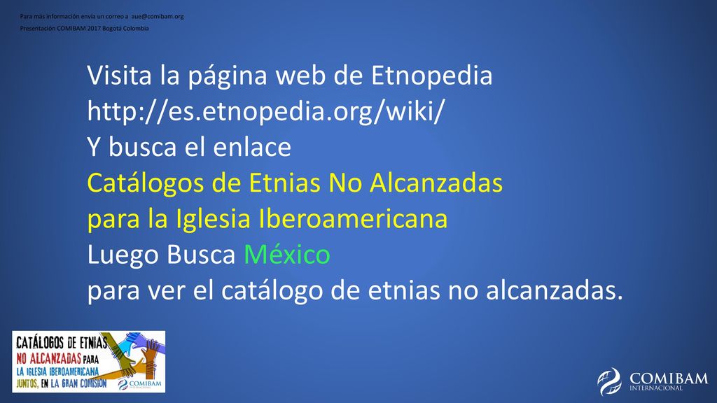 Para más información envía un correo a