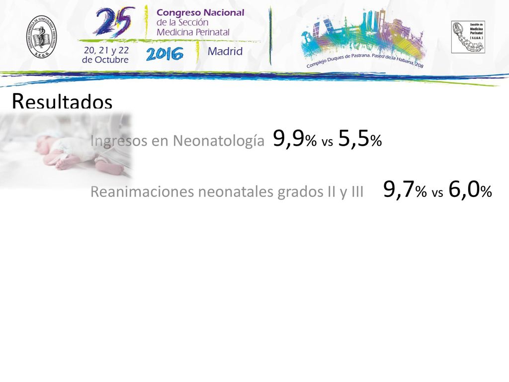 NS P<0,05 Resultados RPBF Tipo de parto NS