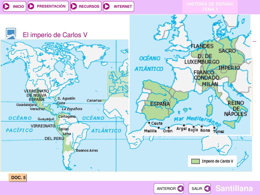 HISTORIA DE ESPAÑA TEMA 3 El imperio de Carlos V DOC. 5 22