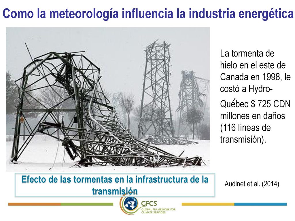 Efecto de las tormentas en la infrastructura de la transmisión