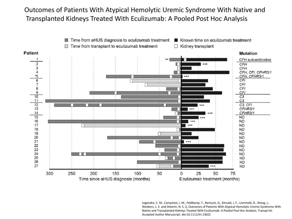 Outcomes of Patients With Atypical Hemolytic Uremic Syndrome With Native and