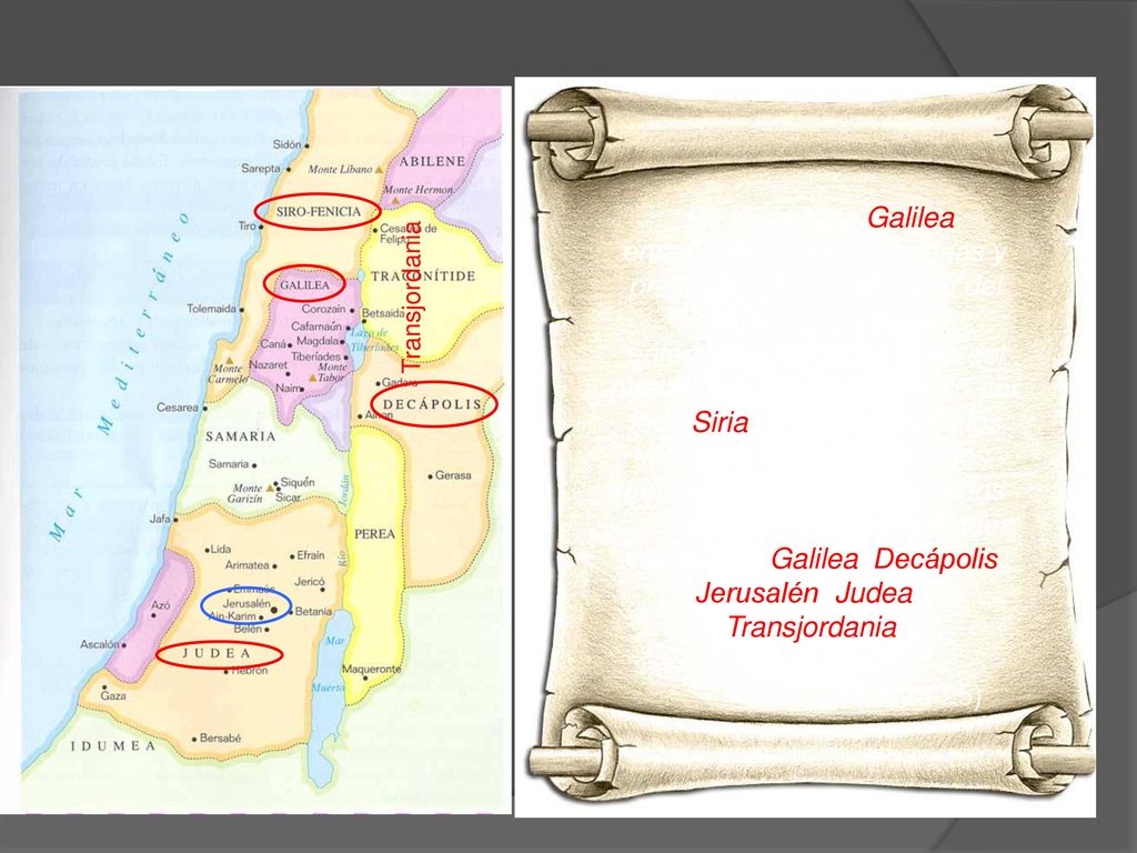 Recorría toda Galilea enseñando en las sinagogas y proclamando el Evangelio del Reino, curando las enfermedades y dolencias del pueblo. Su fama se extendió por toda Siria y le traían todos los enfermos …, endemoniados, lunáticos y paralíticos. Y él los curaba. Y le seguían multitudes venidas de Galilea, Decápolis, Jerusalén, Judea y Transjordania