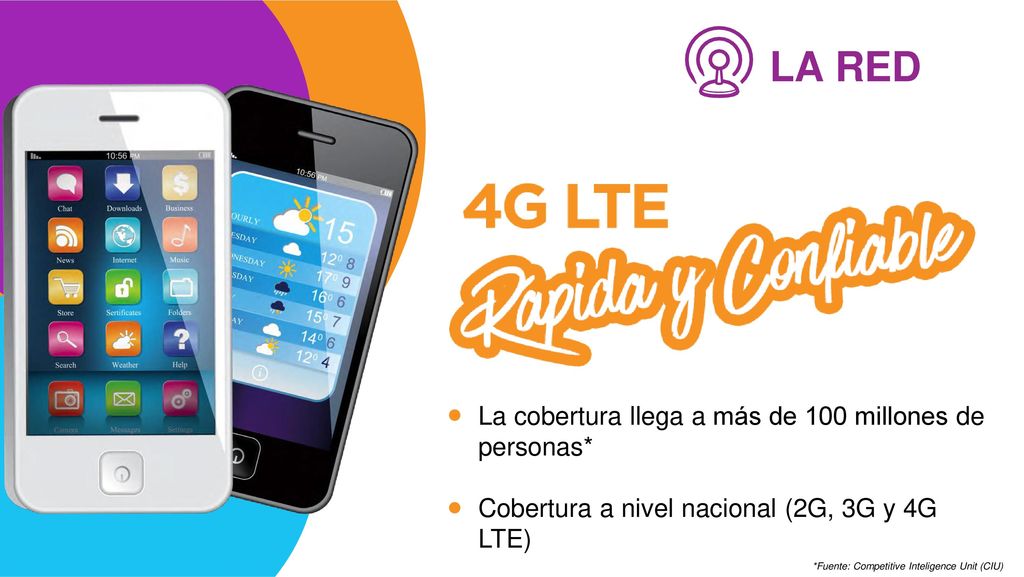 LA RED La cobertura llega a más de 100 millones de personas*