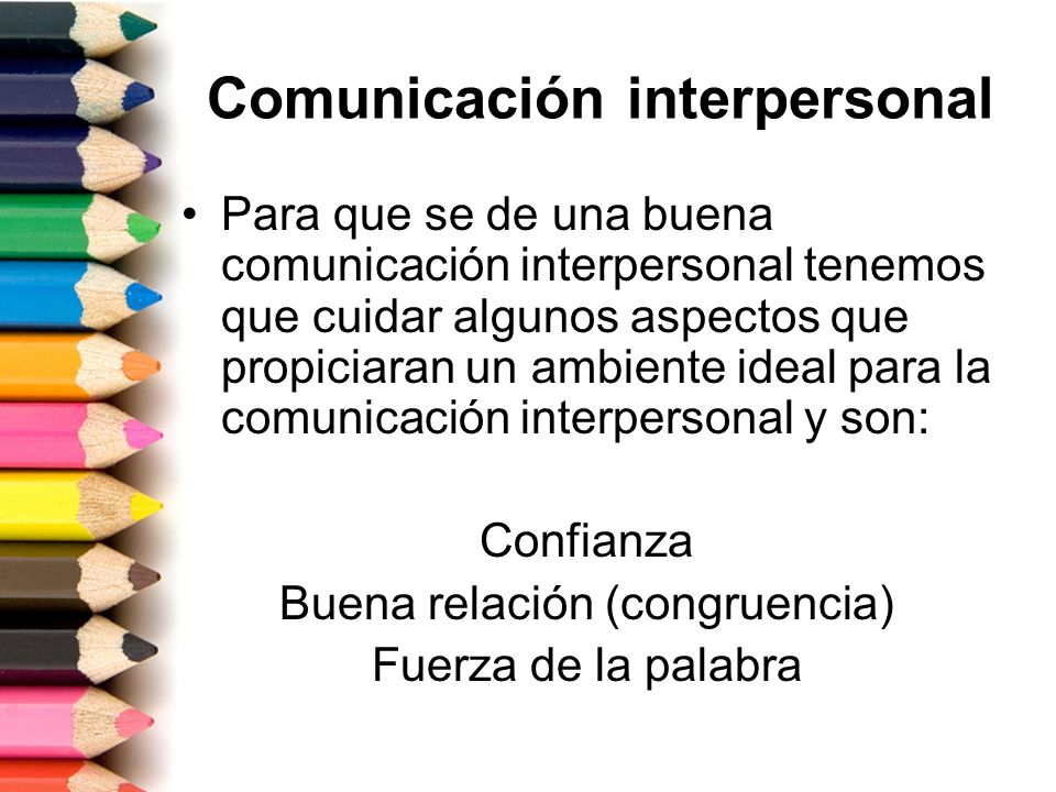 Comunicación interpersonal