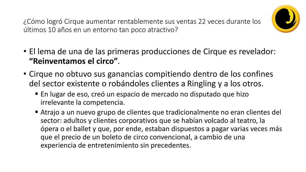 ¿Cómo logró Cirque aumentar rentablemente sus ventas 22 veces durante los últimos 10 años en un entorno tan poco atractivo