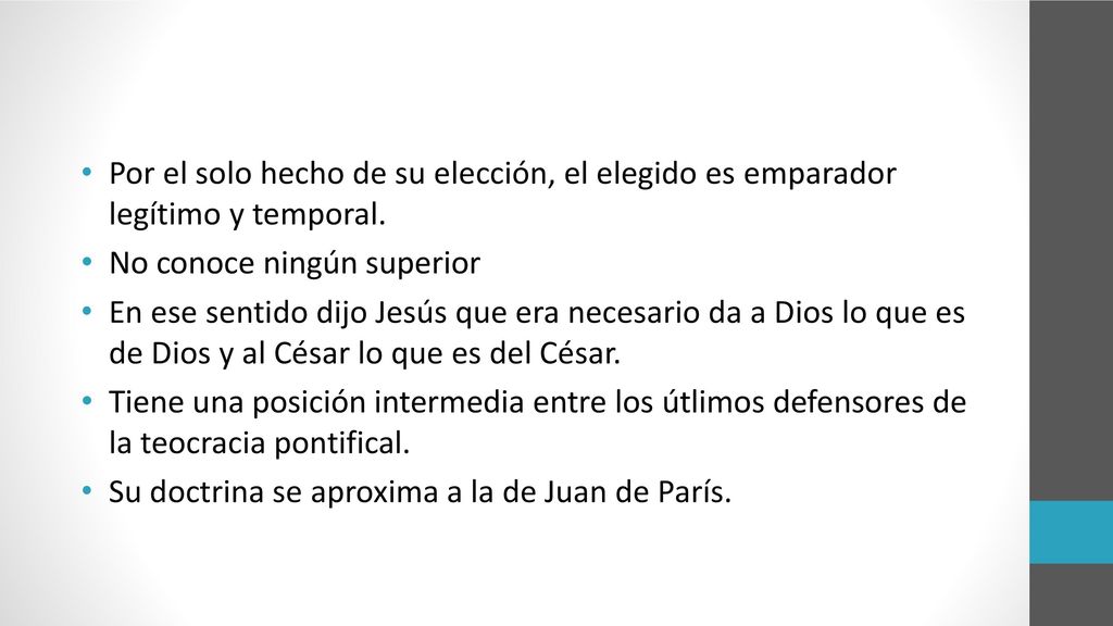 Por el solo hecho de su elección, el elegido es emparador legítimo y temporal.