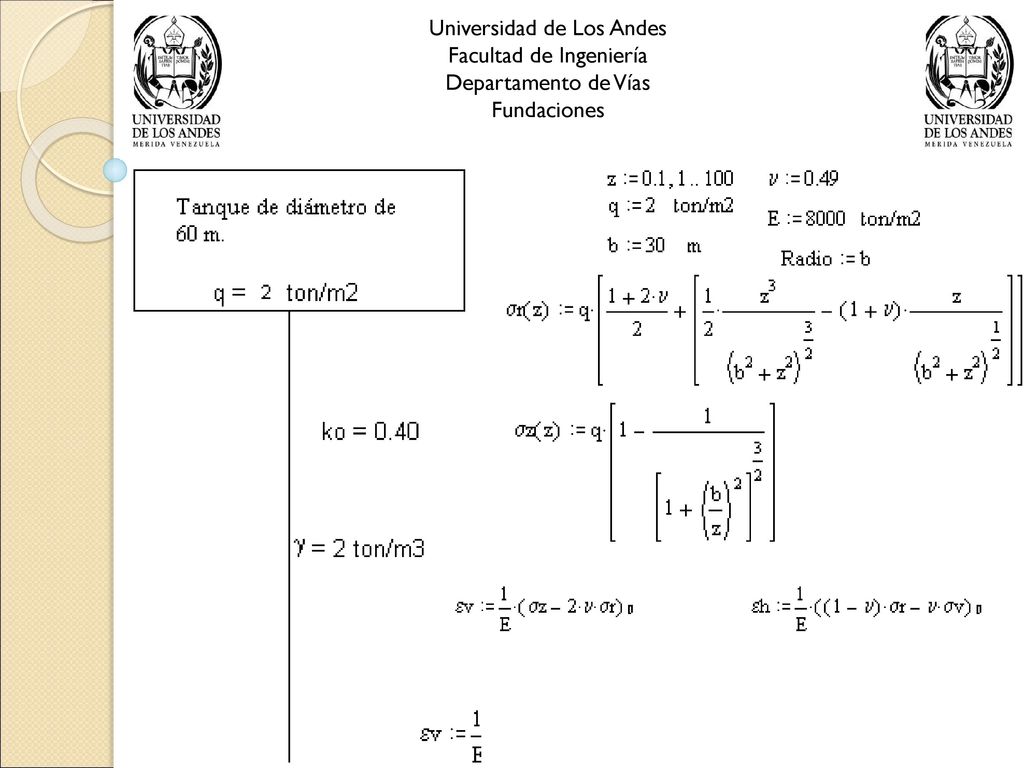 Universidad de Los Andes Facultad de Ingeniería Departamento de Vías