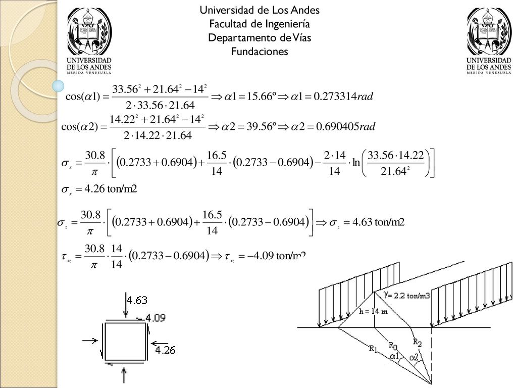 Universidad de Los Andes Facultad de Ingeniería Departamento de Vías