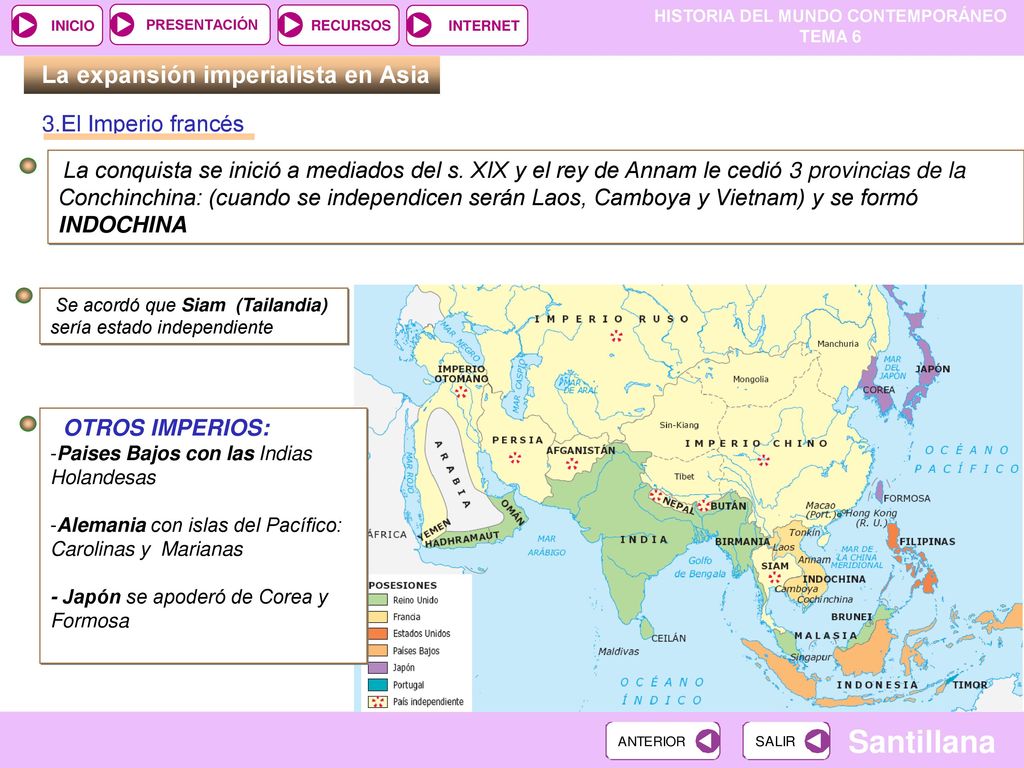 La expansión imperialista en Asia
