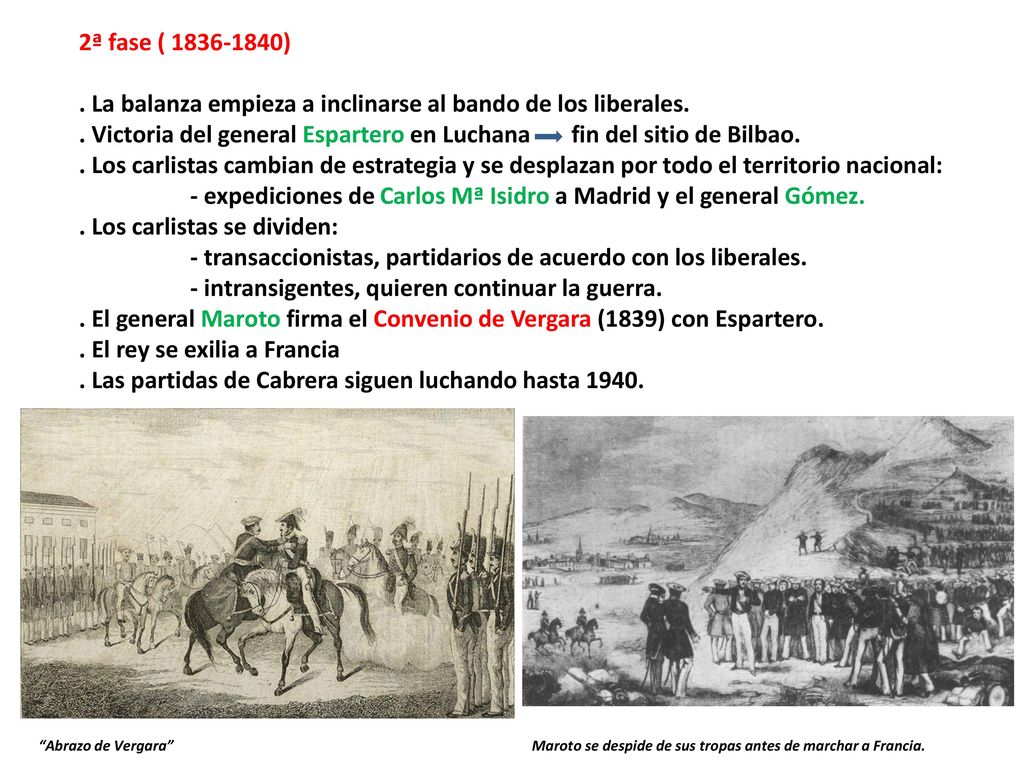 . La balanza empieza a inclinarse al bando de los liberales.