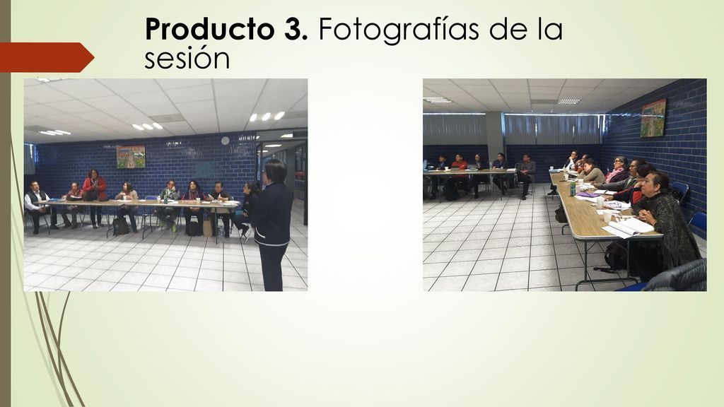 Producto 3. Fotografías de la sesión