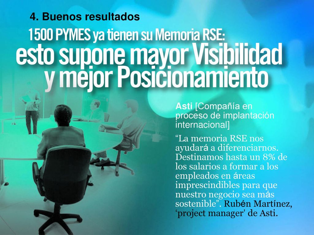 4. Buenos resultados Asti [Compañía en proceso de implantación internacional]
