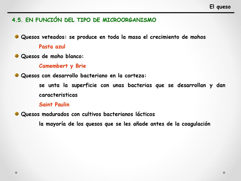 4.5. EN FUNCIÓN DEL TIPO DE MICROORGANISMO