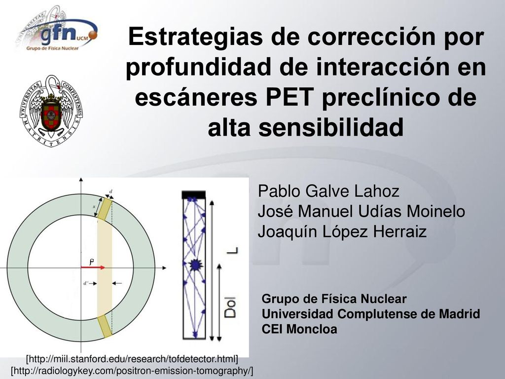 Estrategias de corrección por profundidad de interacción en escáneres PET preclínico de alta sensibilidad