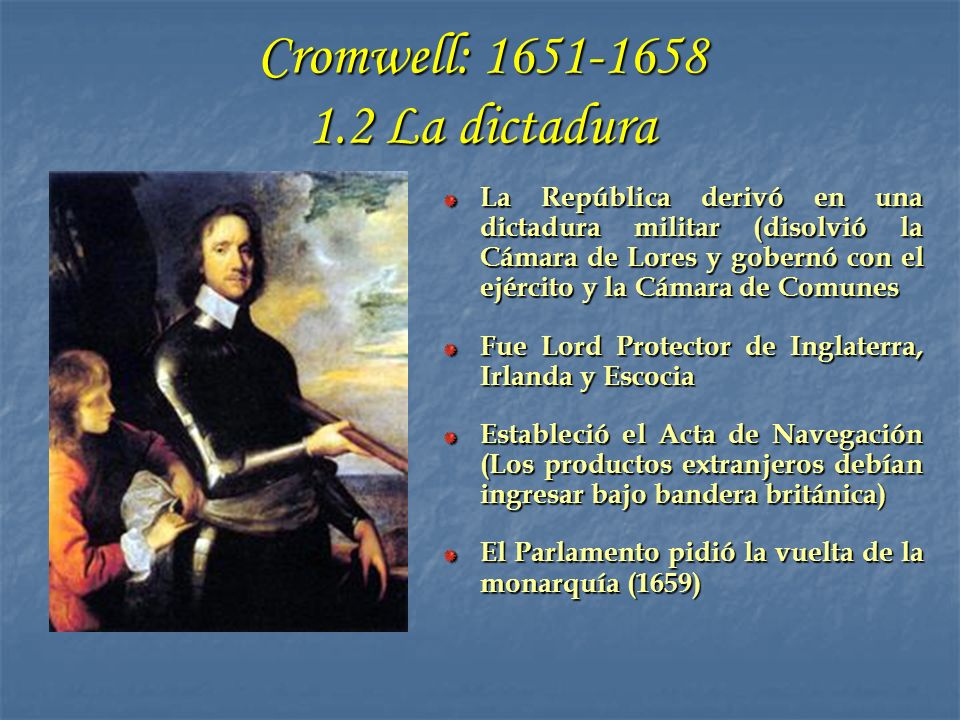 Cromwell: La dictadura