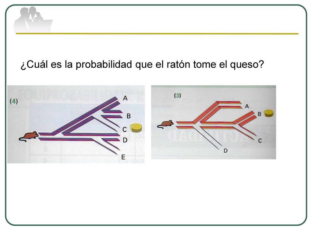 ¿Cuál es la probabilidad que el ratón tome el queso
