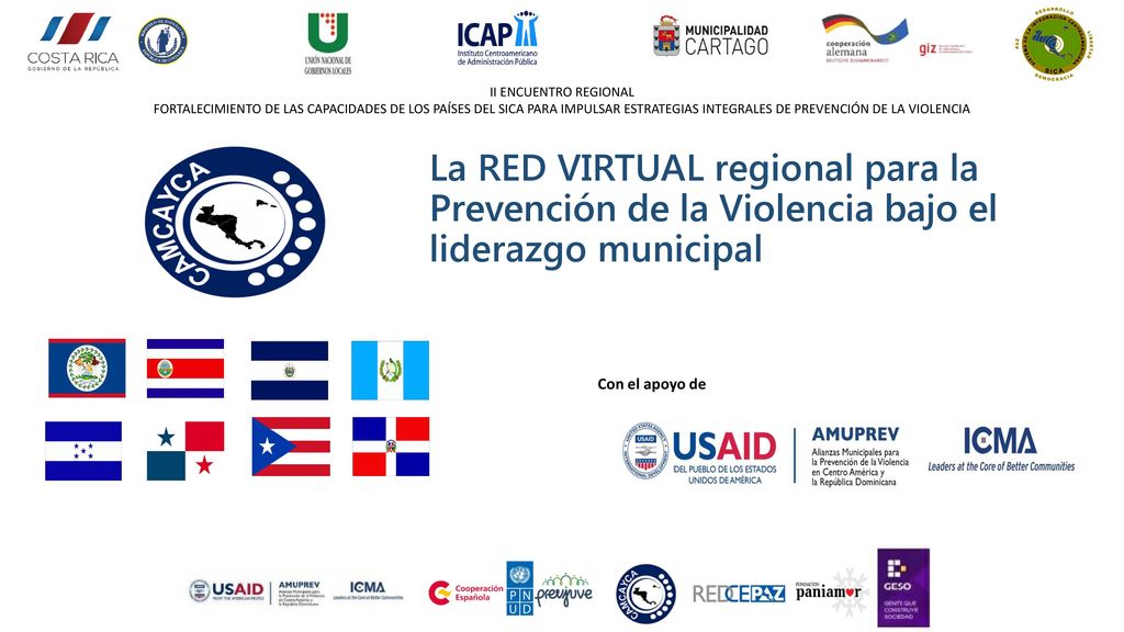 La RED VIRTUAL regional para la Prevención de la Violencia bajo el liderazgo municipal