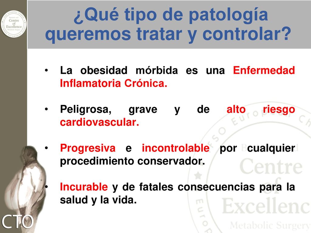 ¿Qué tipo de patología queremos tratar y controlar